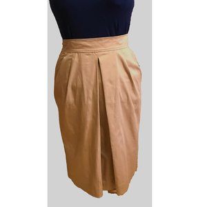NewPort News Coffee Front Pleasted Pencil Skirt Size 16 NWT
